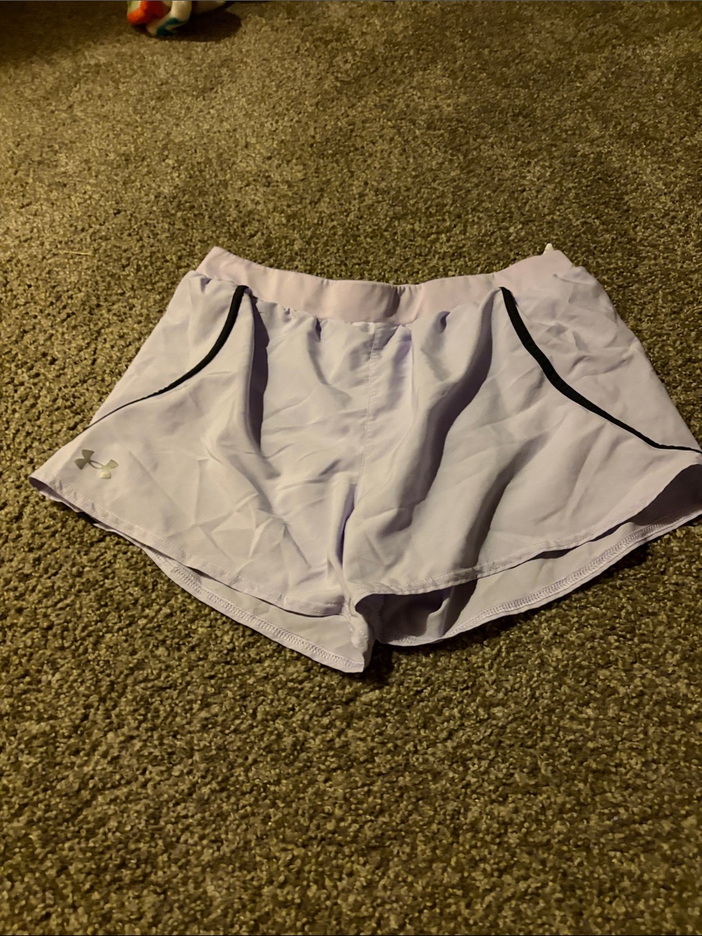 Under Armour Light Purple Athletic Running Shorts